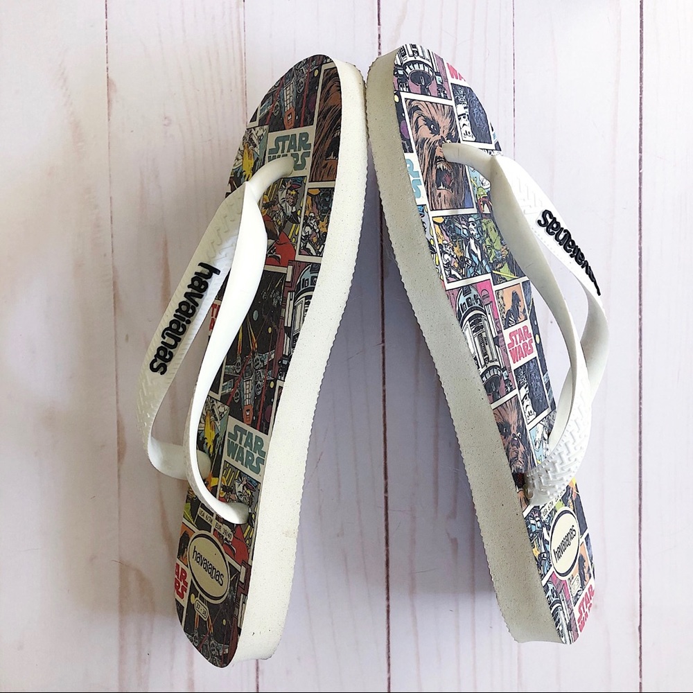 HAVAIANAS Unisex Star Wars Flip Flops 6 / 7M - Picture 2 of 4